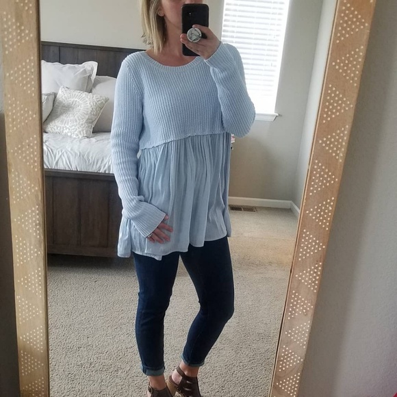 L | Kimchi blue | pointelle knit sweater - Picture 3 of 8